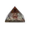 Esoterika - Orgonite piramide Pietra di Luna -- 7.5x7.5x6 cm