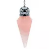 Esoterika - Pendolo In Quarzo Rosa Sfaccettato E Appuntito -- 5,6 Cm