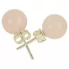 Esoterika - Orecchini Quarzo rosa - argento 925 -- 0.8 cm
