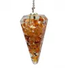 Esoterika - Orgone Pendolo Citrino Sfaccettato Appuntito -- 11 G- 4 Cm
