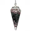 Esoterika - Orgone Pendolo Granato Sfaccettato Appuntito -- 11 G- 4 Cm