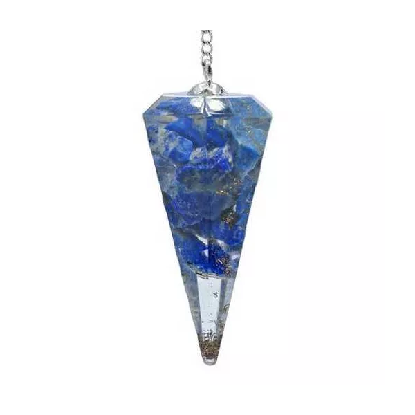 Esoterika - Orgone Pendolo Lapislazzuli Sfaccettato Appuntito -- 11g 4
