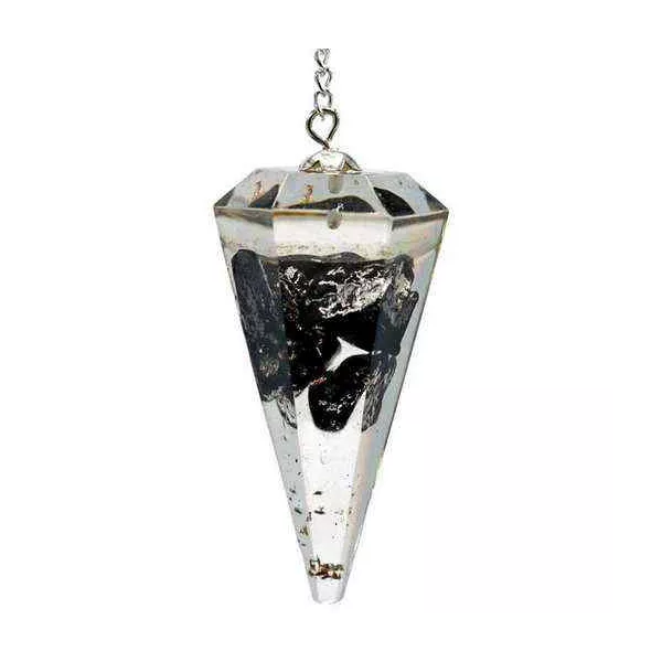 Esoterika - Orgone Pendolo Shungite Sfaccettato Appuntito -- 11 G- 4 C