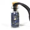 Esoterika - Bottiglia Regalo Vetro Su Corda Cera Sodalite -- 3,6 Cm