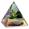 Esoterika - Piramide Cristallo Yin Yang -- 4 Cm