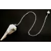 Esoterika - Pendolo Howlite Sfaccettato Appuntito -- 3,5 Cm