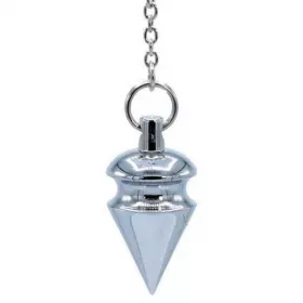 Esoterika - Pendolo In Ottone Cromato -- 14 G- 3,5 Cm