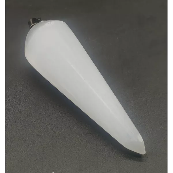 Esoterika - Pendolo In Selenite Appuntito -- 4 Cm