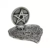 Esoterika - Porta incenso in metallo con pentagramma