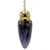 Esoterika - Pendolo Placcato Ottone E Ametista -- 20 G- 5,3 Cm