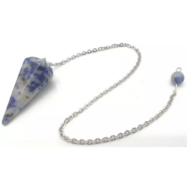 Esoterika - Pendolo Sodalite Sfaccettato Appuntito -- 3,5 Cm