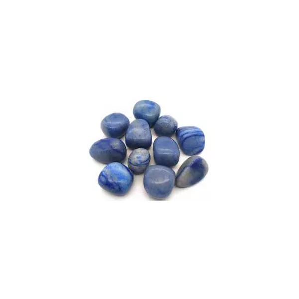 Esoterika - Quarzo blu Burattato singola pietra -- 2-3 Cm