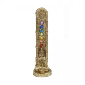 Esoterika - Porta incenso buddha dorato 7 Chakra -- 6x19 Cm
