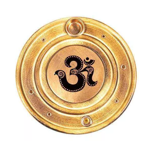 Esoterika - Porta incenso E Coni Om -- 10 Cm