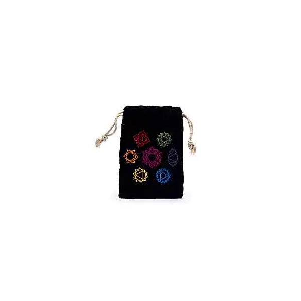 Esoterika - Borsa di velluto con 7 Chakra