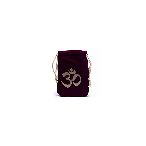 Esoterika - Borsa di velluto con simbolo Ohm