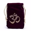 Esoterika - Borsa di velluto con simbolo Ohm