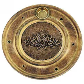 Esoterika - Porta incenso Loto Bastoncini/Coni -- 10 Cm