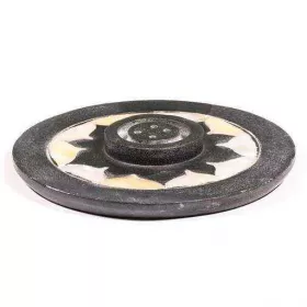 Esoterika - Porta incenso Loto In Pietra Ollare -- 10x1,2 Cm