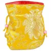 Esoterika - Borsina per mala foderata broccato giallo