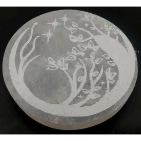 Esoterika - Porta incenso Selenite tondo Magical Dreams 10 cm