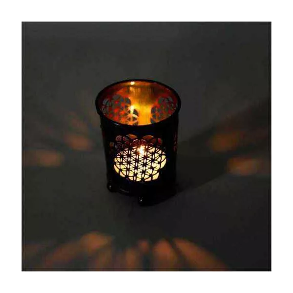 Esoterika - Portacandela Fiore della Vita -- 6x5 cm