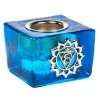 Esoterika - Portacandele Cubo Chakra Della Gola -- 4,5x4.5x3.5