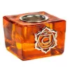 Esoterika - Portacandele Cubo Chakra Sacrale -- 4,5x4.5x3.5cm