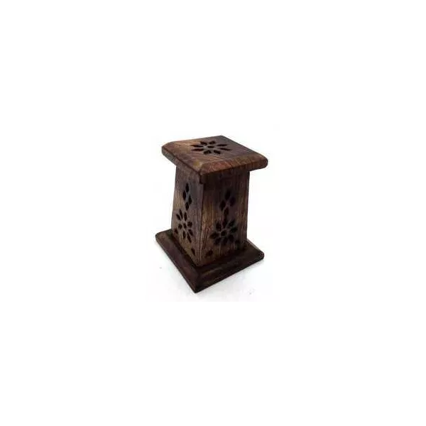 Esoterika - Portaincenso Coni Legno Mini Torre 10cm