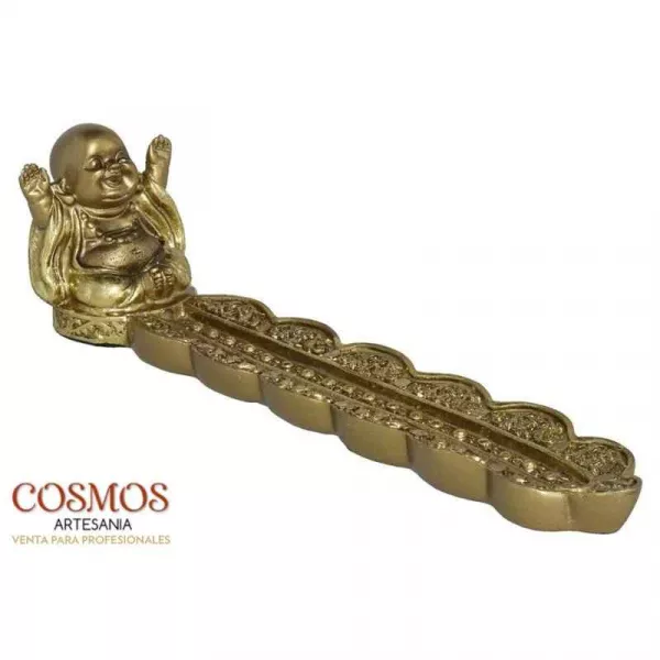 Esoterika - Portaincenso Monaco Budda abbondanza cm 20x5