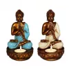 Esoterika - Portalumino Buddha Thai resina dipinto a mano -- 17 cm