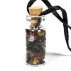 Esoterika - Bottiglietta Regalo in vetro con Tormalina multicolor con 