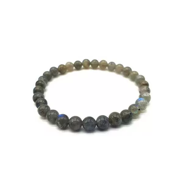 Esoterika - Bracciale 'Blue Light' Labradorite perle 6mm