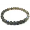Esoterika - Bracciale 'Blue Light' Labradorite perle 6mm
