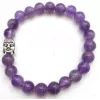 Esoterika - Bracciale 'Light' Ametista & Buddha perle 8mm