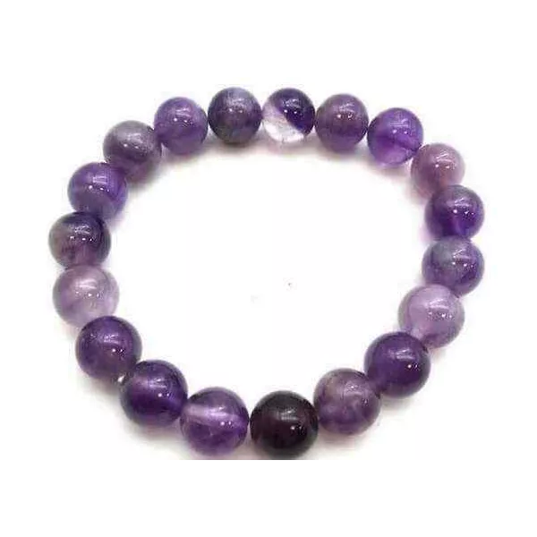 Esoterika - Bracciale 'Light' Ametista Perle 10mm