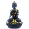 Esoterika - Statua Buddha offerta nera e oro mano abbassata cm 28