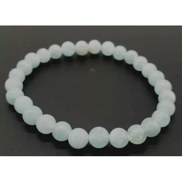 Esoterika - Bracciale Acquamarina perline 6mm