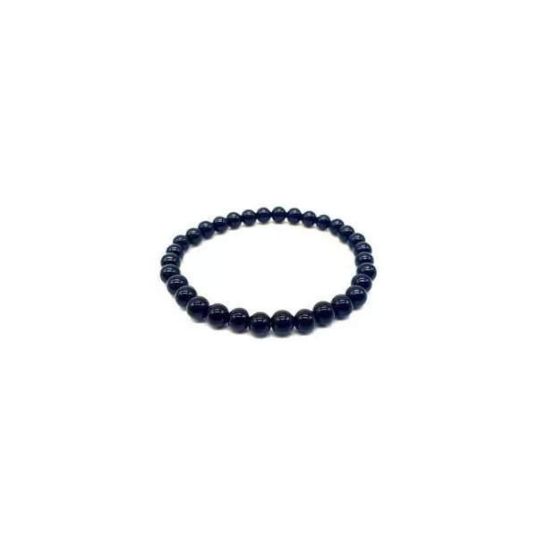 Esoterika - Bracciale Ossidiana Nera perle 6mm