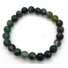 Esoterika - Bracciale Agata Muschio perline 6mm