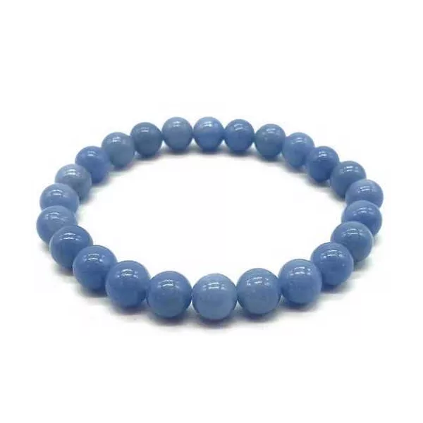 Esoterika - Bracciale Angelite perline 8mm