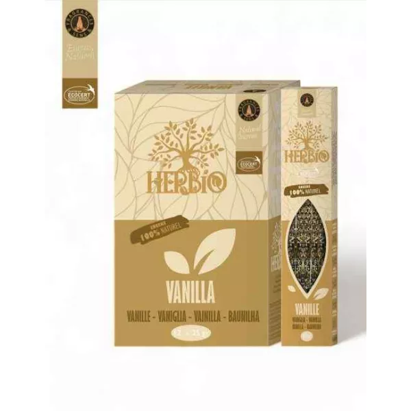 Esoterika - Incenso Ecocert Herbio Vaniglia box 12 confezioni