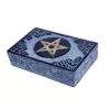 Esoterika - Scatola Per Tarocchi Pentacolo Pietra Ollare -- 15x10 Cm