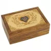 Esoterika - Scatola Tarocchi Cuore Intagliato -- 18x12,5x6 Cm