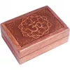 Esoterika - Scatola Tarocchi In Legno Con Om -- 17,5x13x6.5 Cm