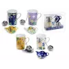 Esoterika - Set tazza, piattino in porcellana e filtro in acciaio in s