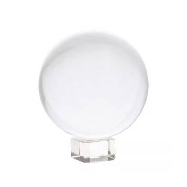 Esoterika - Sfera Di Cristallo 8cm con base in vetro