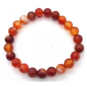 Esoterika - Bracciale Corniola perline 8mm
