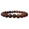 Esoterika - Bracciale Diaspro Ossidiana mogano perle 8mm