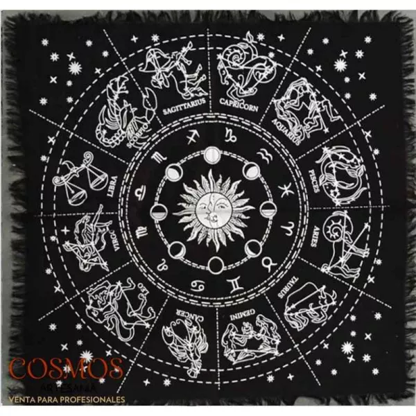 Esoterika - Tappetino Zodiaco per carte/Altare -- 60x60 Cm